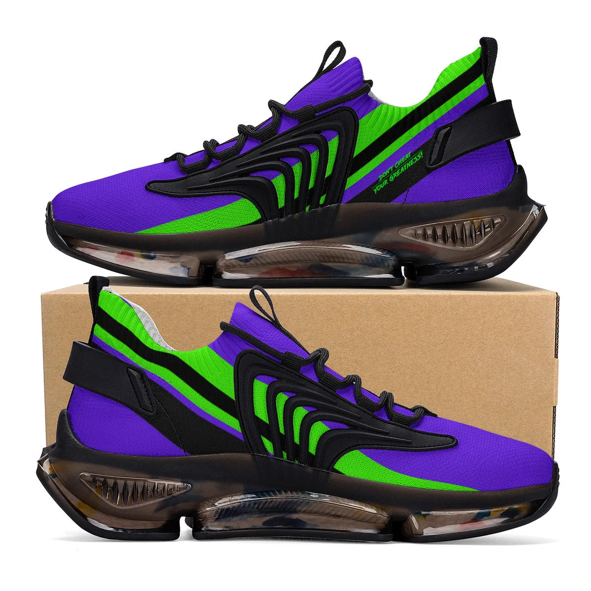 DCYG Purple & Green Air Max React Sneakers - Black