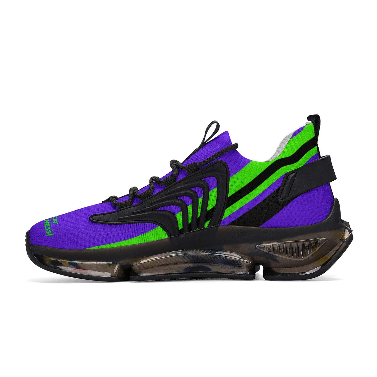 DCYG Purple & Green Air Max React Sneakers - Black