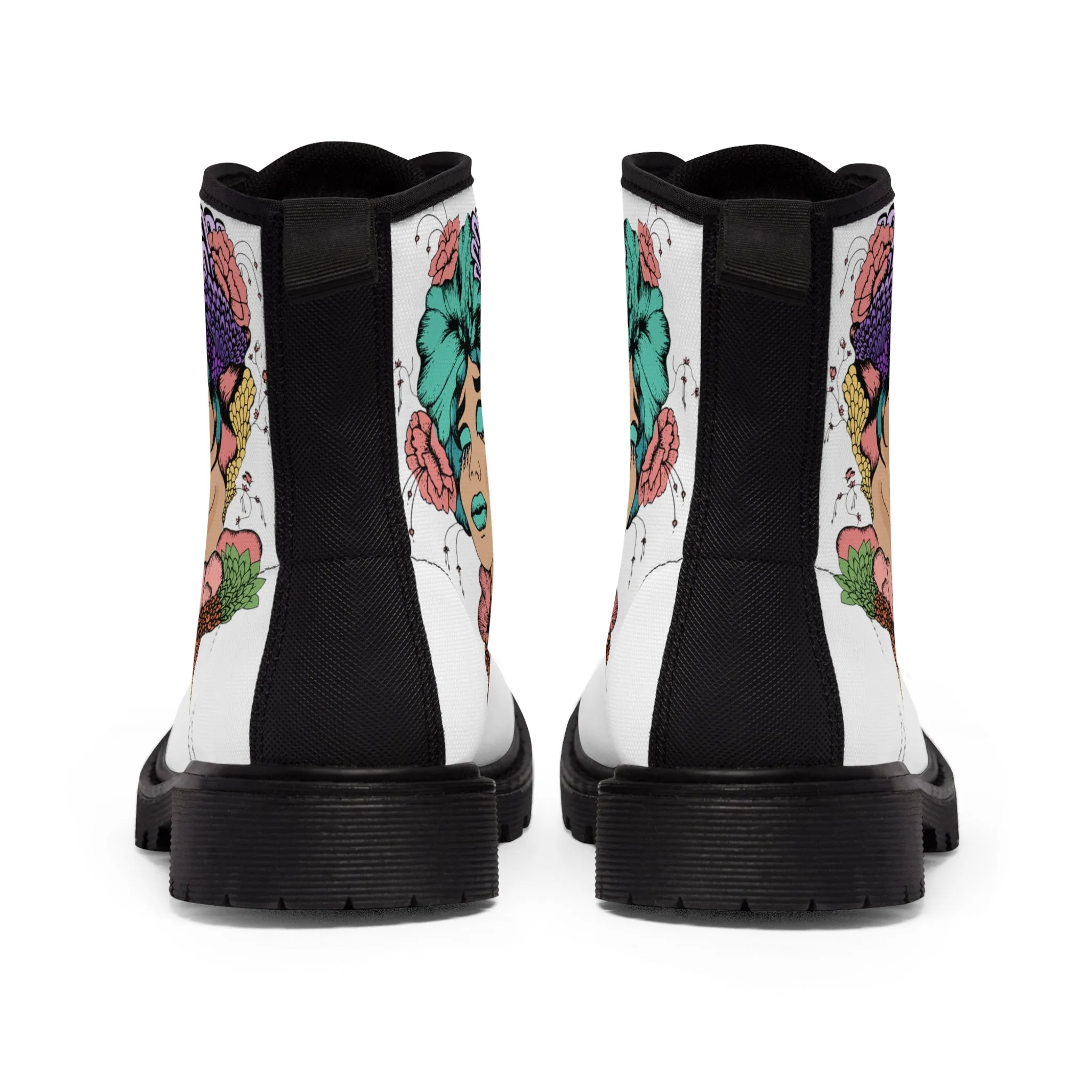 Designer Women's Canvas Boots