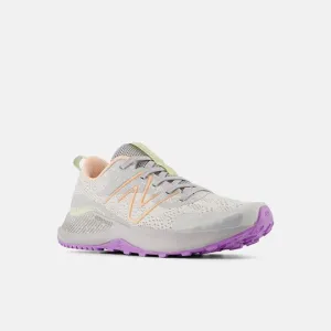 DynaSoft Nitrel v5 Trail Shoe - Grey Matter with Guava Ice and Purple Fade