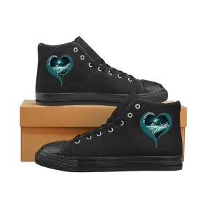 eagles Fan High Top Shoes Black "love Eagles" Men Women Kids| nfl eagles super bowl Fan High-top Sneakers