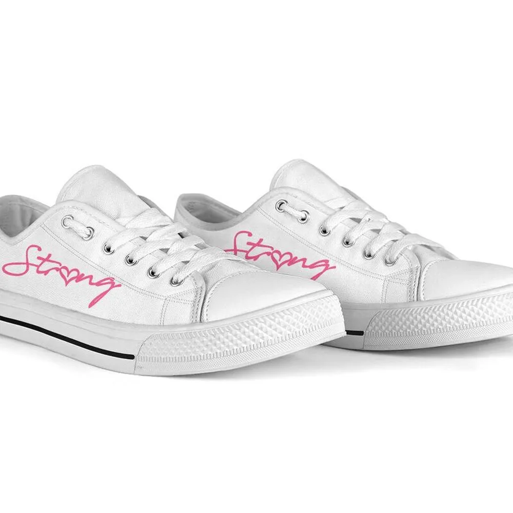 Early Childhood Strong Pink White Shoes, Teacher Shoes, Low Top Sneakers