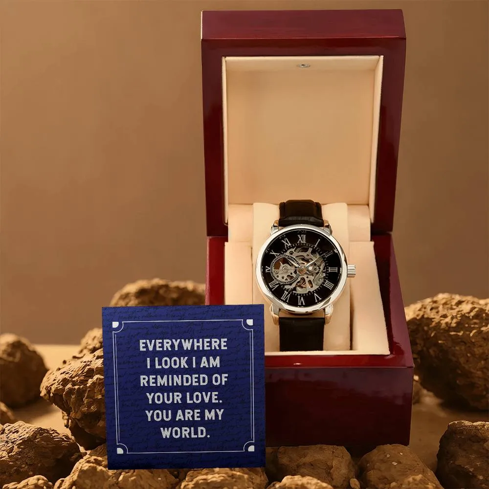 Everywhere I look, Men's Openwork Watch