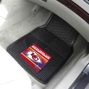 Fanmats Kansas City Chiefs Super Bowl LVII 2-pc Vinyl Car Mat Set