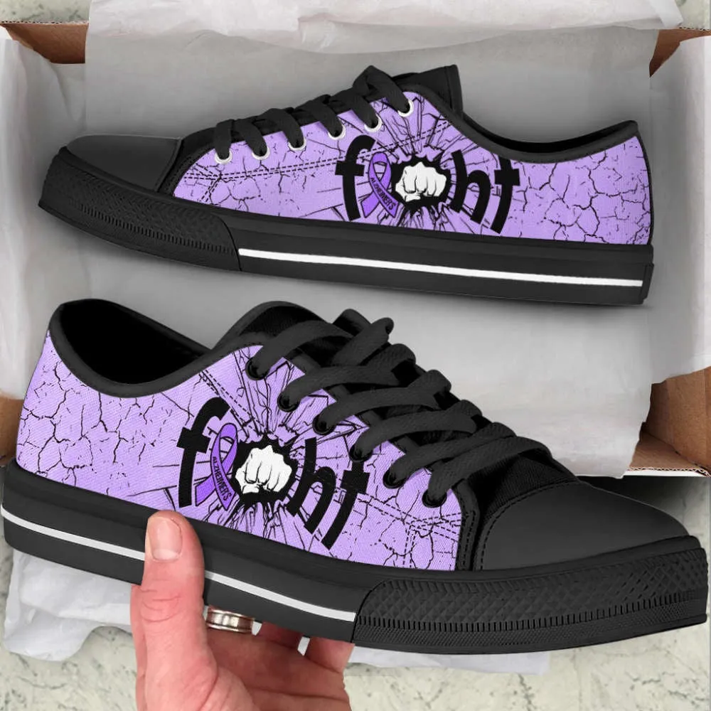 Fight Alzheimer's Shoes Low Top Shoes Canvas Shoes, Best Canvas Shoes, Low Top Sneaker