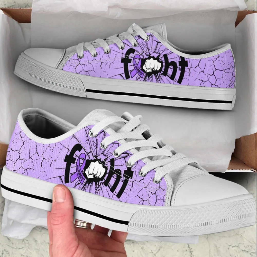 Fight Alzheimer's Shoes Low Top Shoes Canvas Shoes, Best Canvas Shoes, Low Top Sneaker