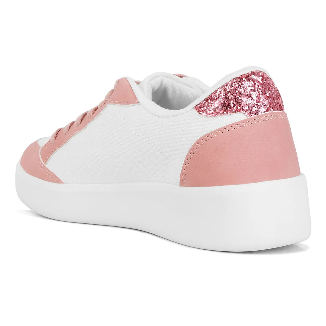 Glitter Detail Star Applique Sneakers