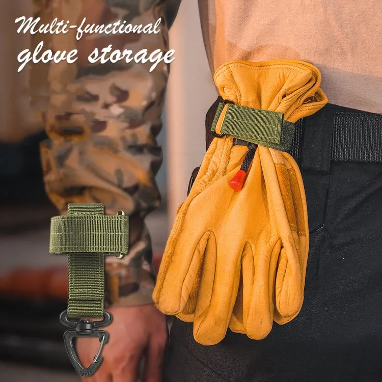 Glove Rope Storage Buckle Multi-Purpose Nylon Carabiner, Random Color Delivery