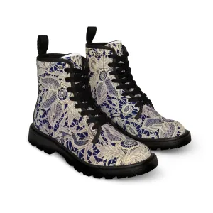 Golden and Blue - Inovax Men's Canvas Boots