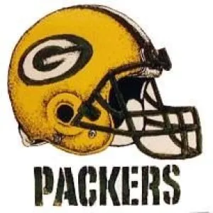 Green Bay Packers Helmet Sports Transfers Temporary Tattoos (Set of 10)