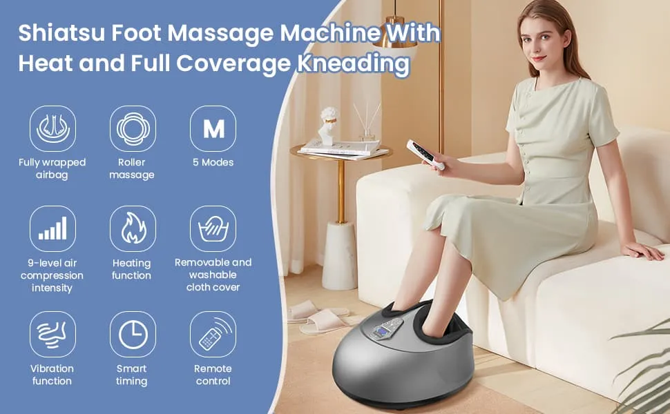 Heat Shiatsu Foot Massage Machine from Ortho Joint Relief