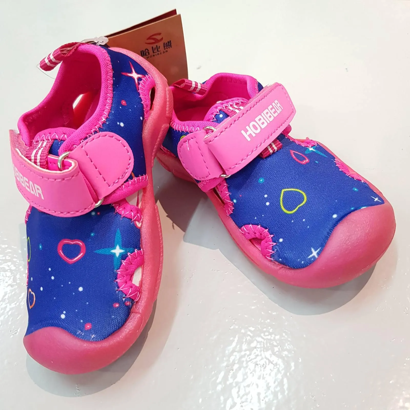 Hobibear Swim Sandals Midnight Hearts