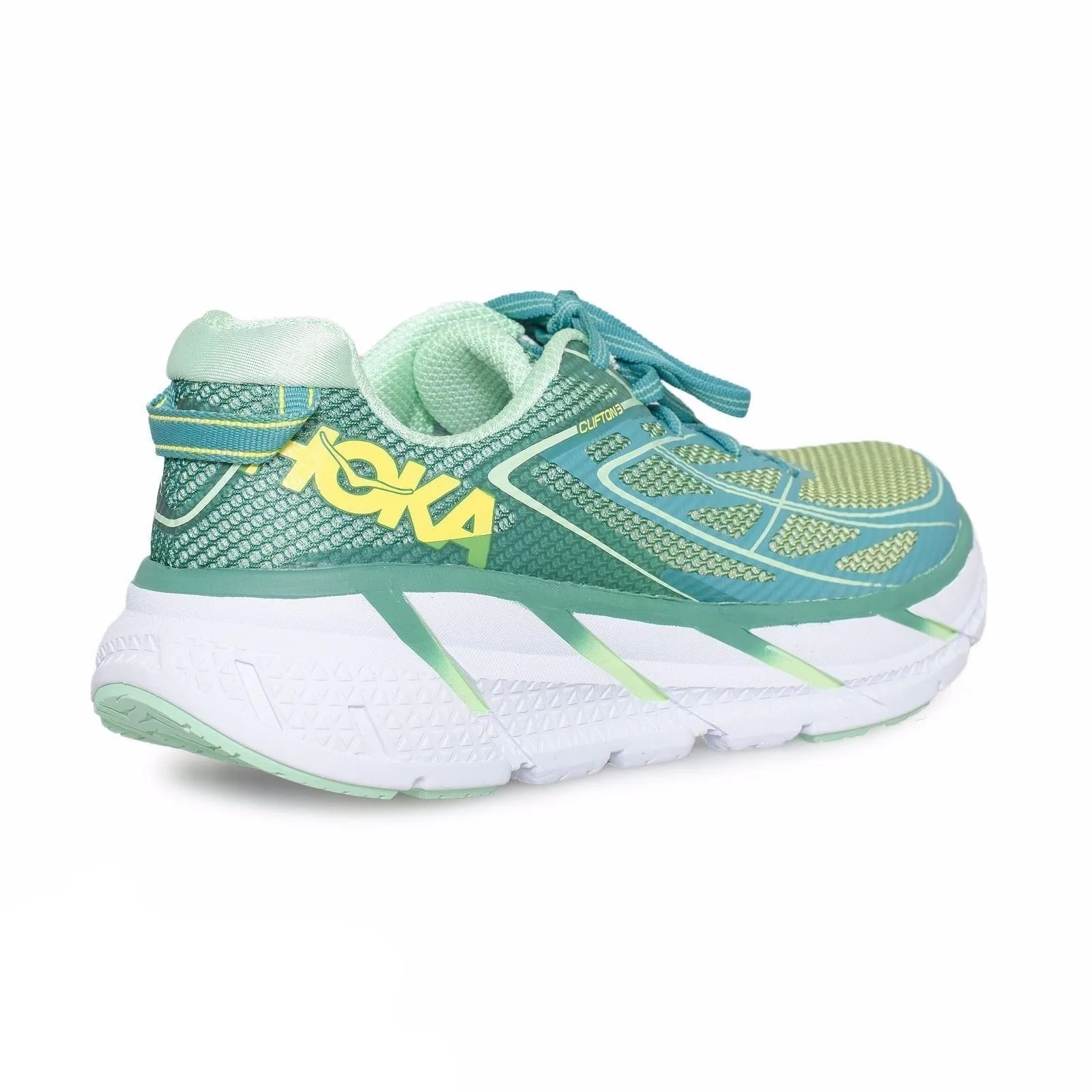 Hoka One One Clifton 3 Tropical Green Running Shoes