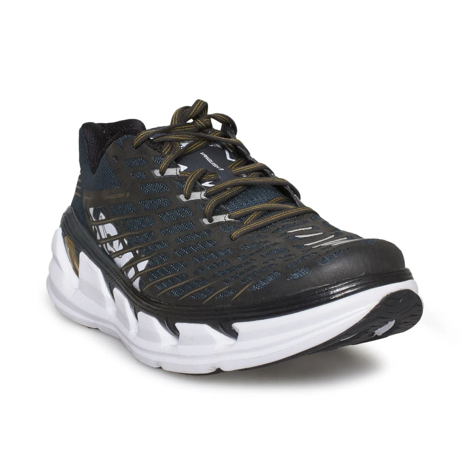 Hoka One One Vanquish 3 Midnight Navy / Metallic Gold Running Shoes