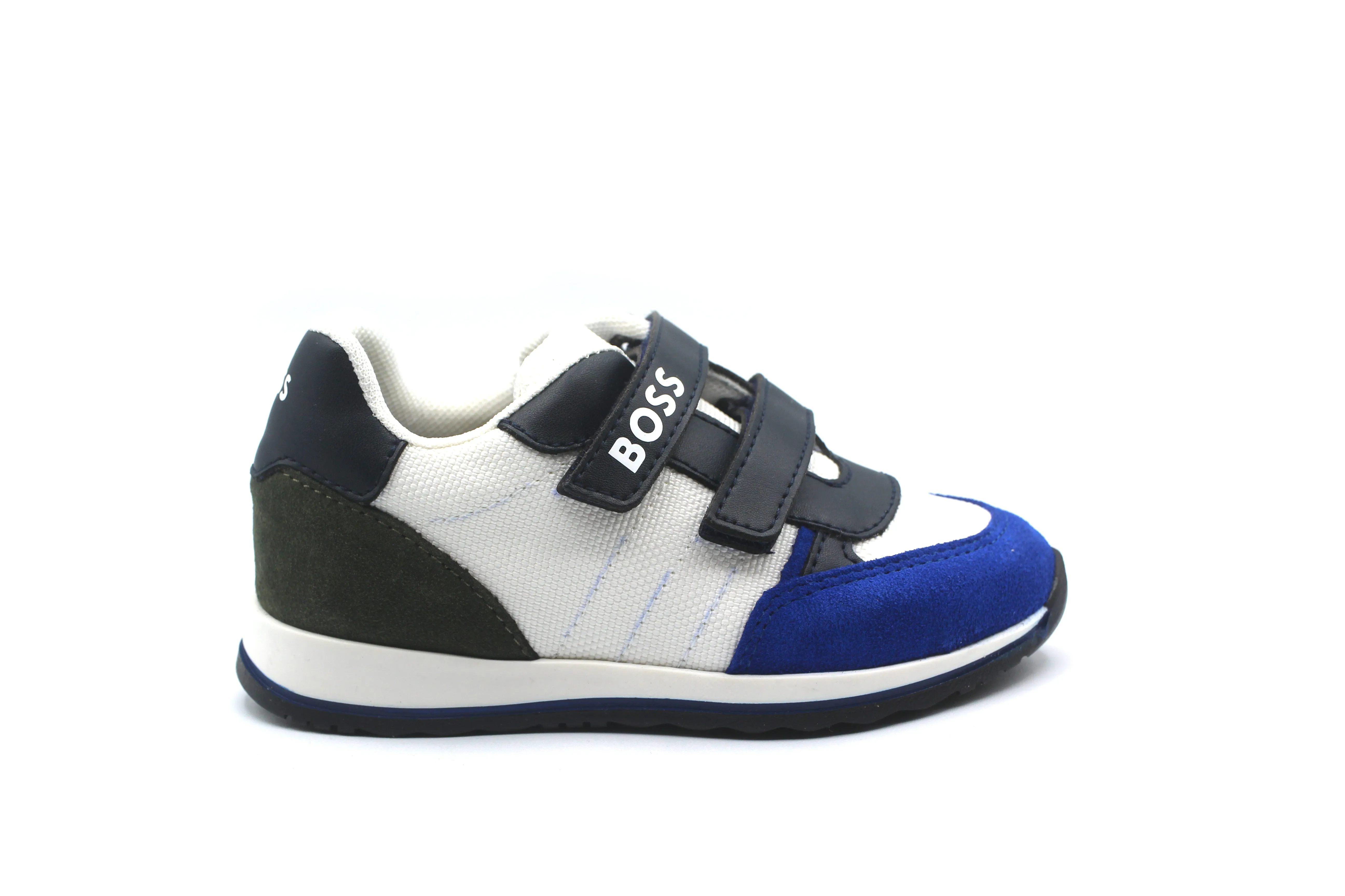 Hugo Boss White Blue Velcro Sneaker