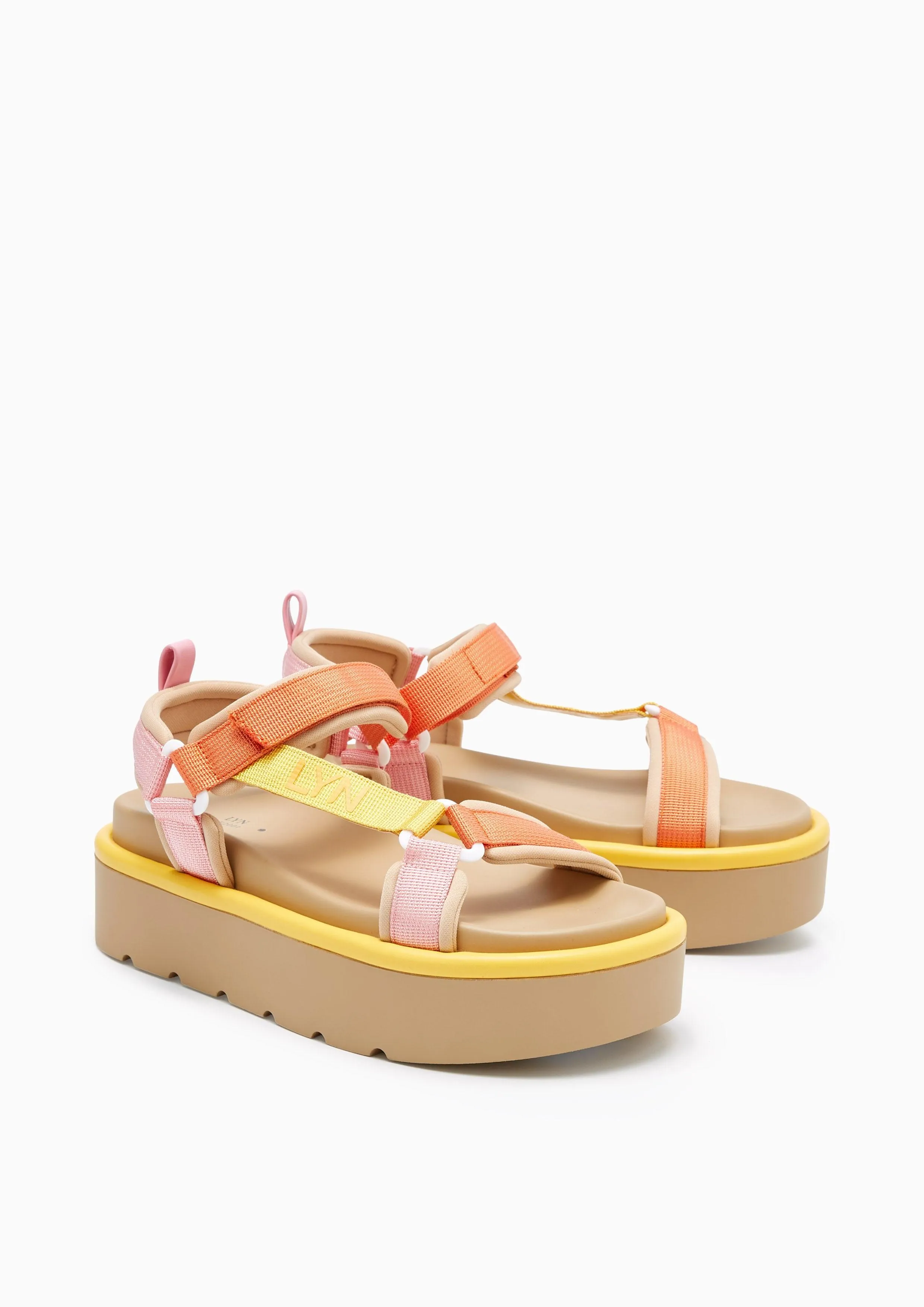 Hunter Multi Platform Sandals Orange