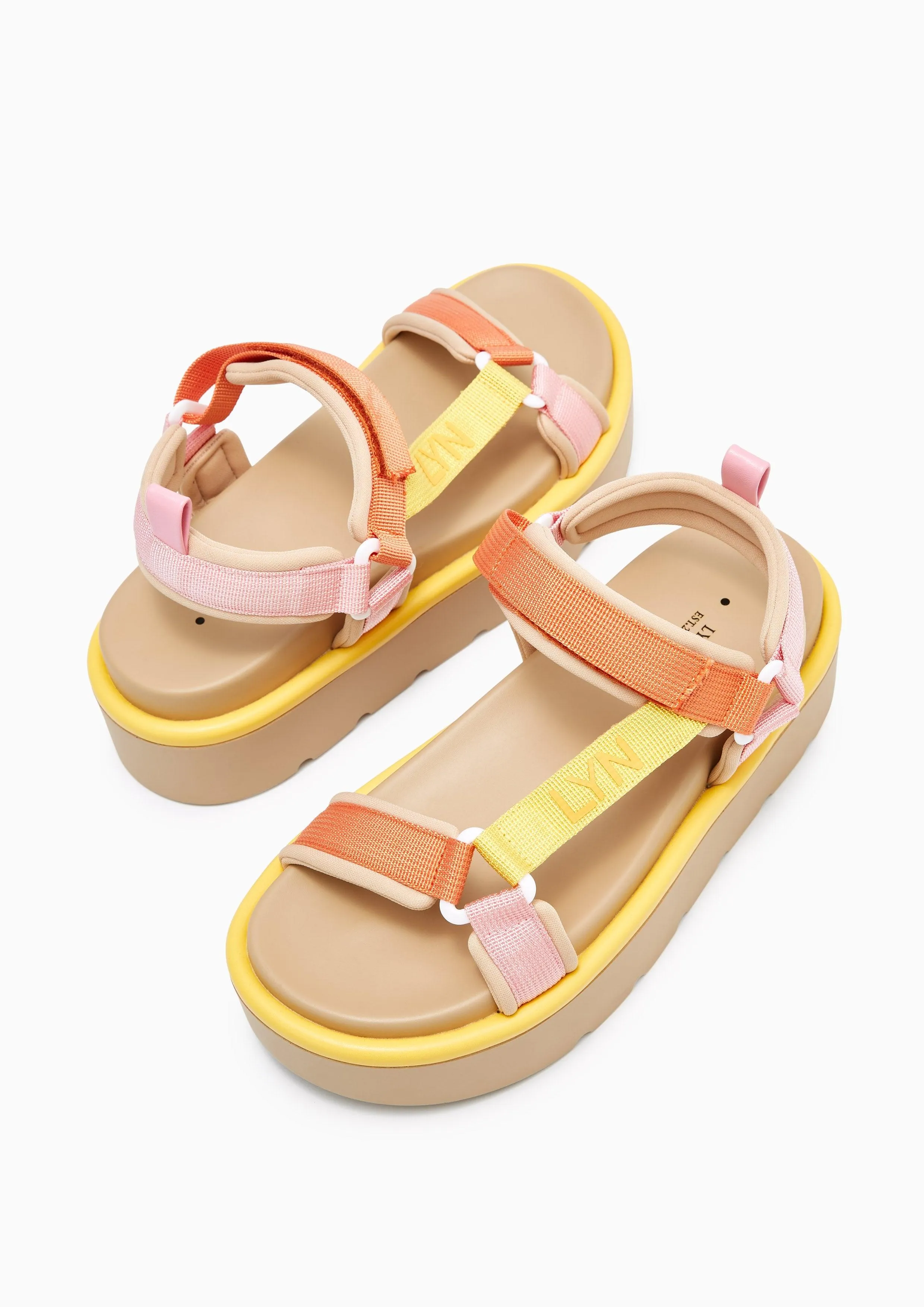 Hunter Multi Platform Sandals Orange