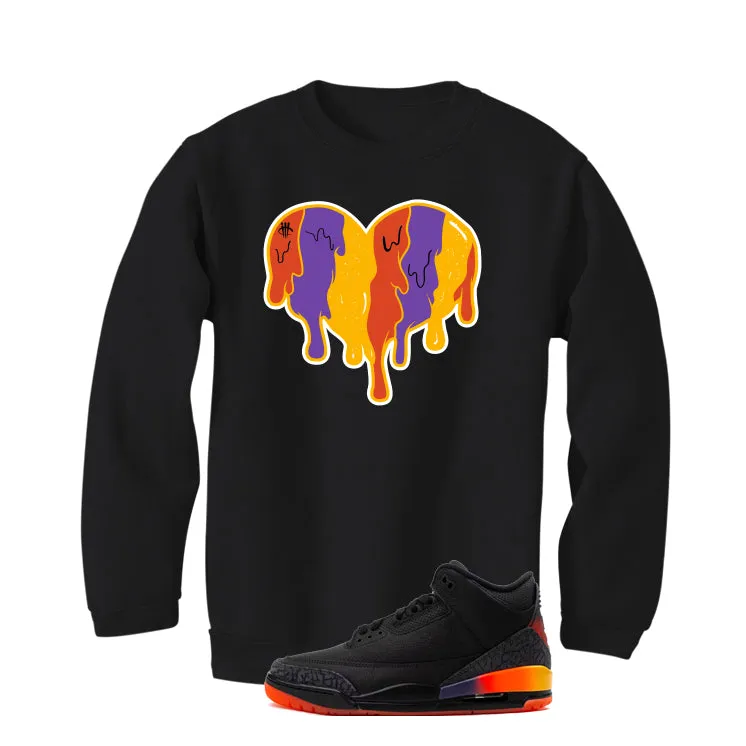 J Balvin x Air Jordan 3 Rio Black T-Shirt (Heart)