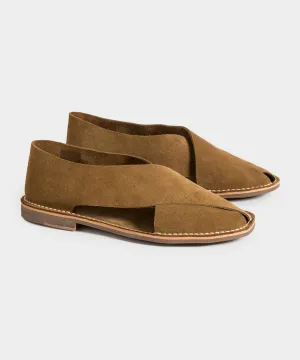 Jacques Solovière Biarritz Sandal Maracca in Tan Suede