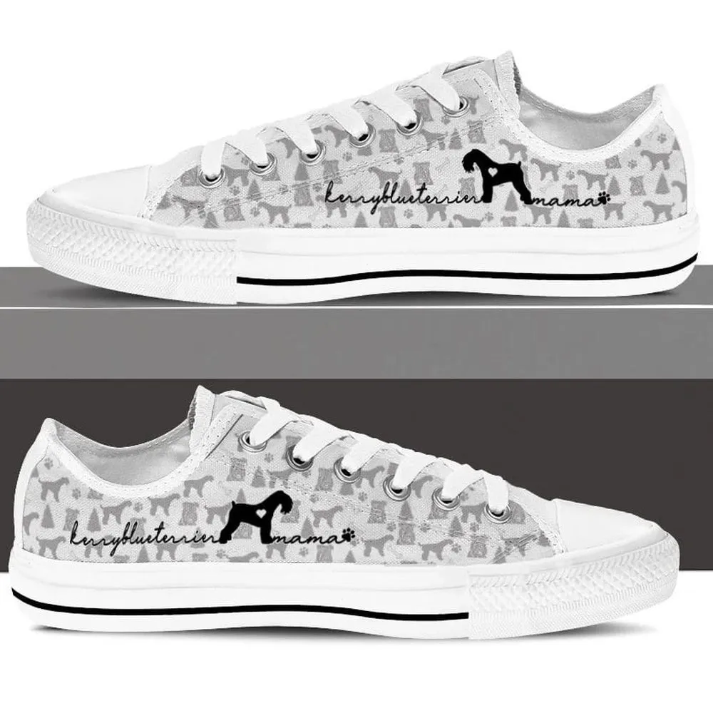 Kerry Blue Terrier Low Top Shoes, Dog Printed Shoes, Canvas Shoes For Men, Women