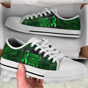 Kidney Cancer Shoes Awareness Walk Low Top Shoes, Best Canvas Shoes, Low Top Sneaker