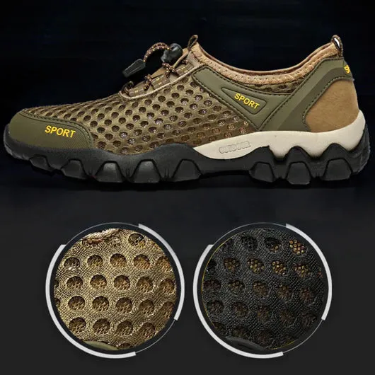 Lace-Up Men's Quick Drying Water Shoes for Beach Breathing