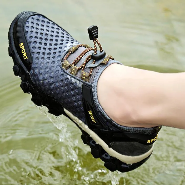 Lace-Up Men's Quick Drying Water Shoes for Beach Breathing