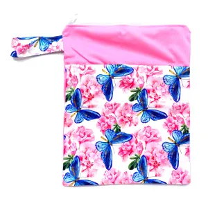 Large Wetbag (Strip) - Floral butterflies