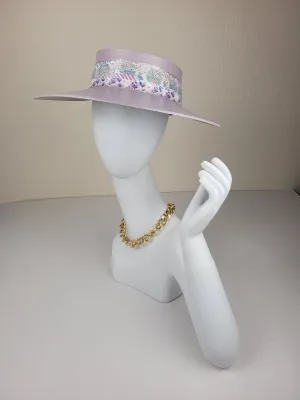 Light Purple LadyEVA Visor Hat with Purple Collage Band