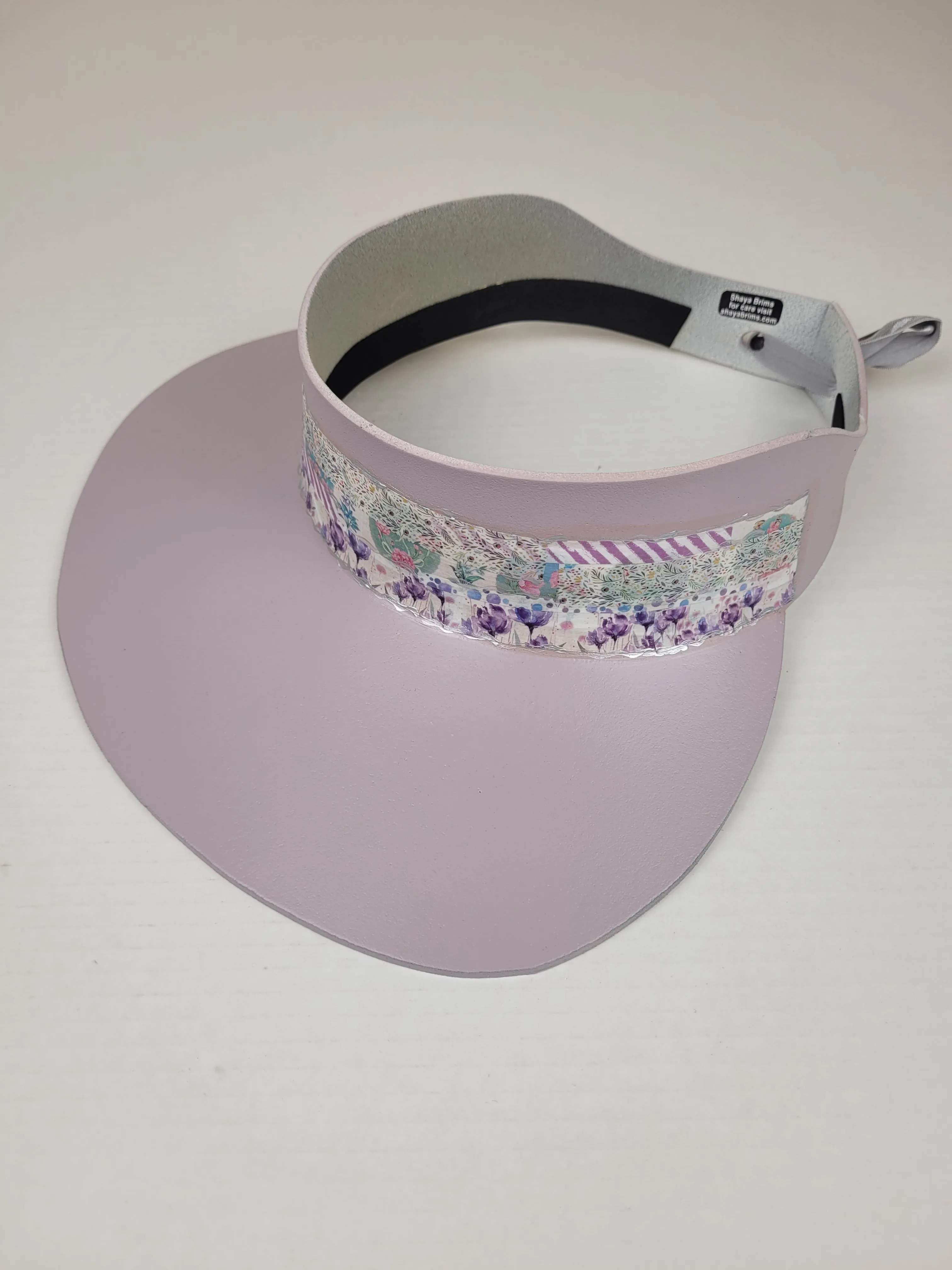 Light Purple LadyEVA Visor Hat with Purple Collage Band