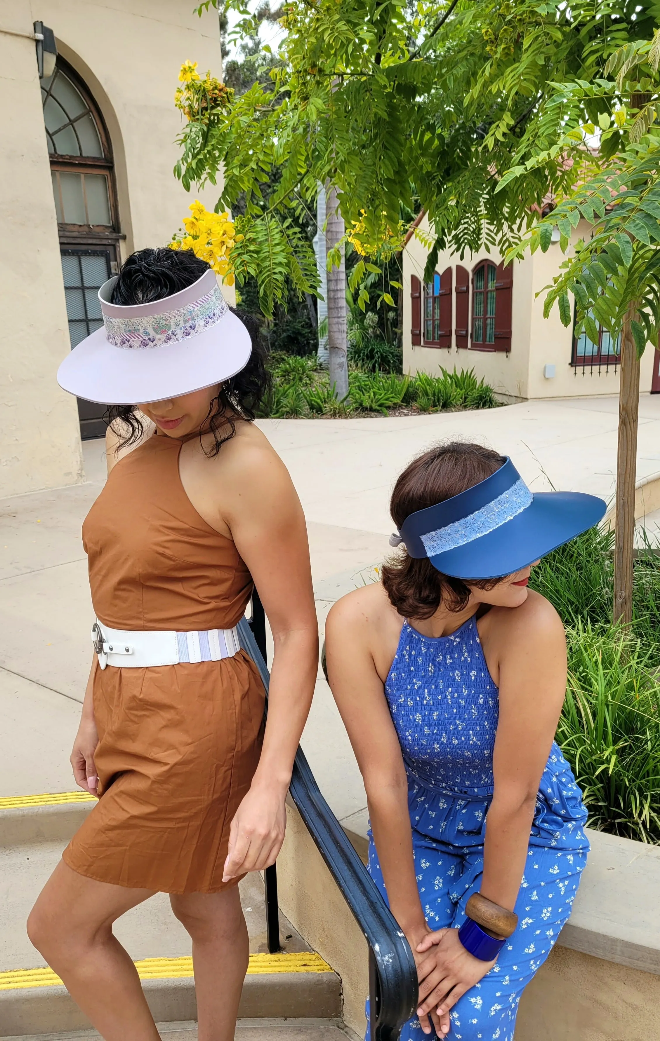 Light Purple LadyEVA Visor Hat with Purple Collage Band