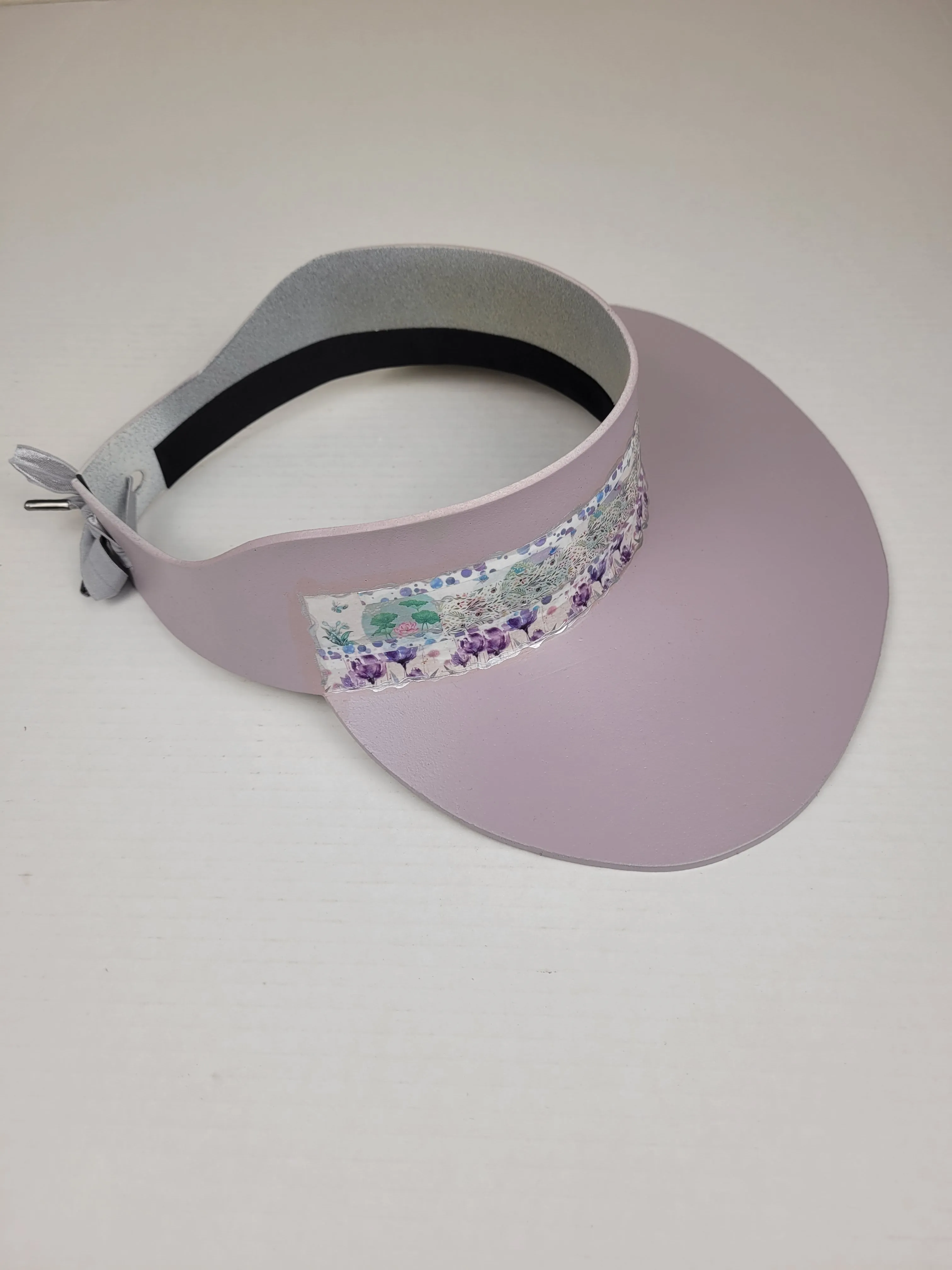 Light Purple LadyEVA Visor Hat with Purple Collage Band