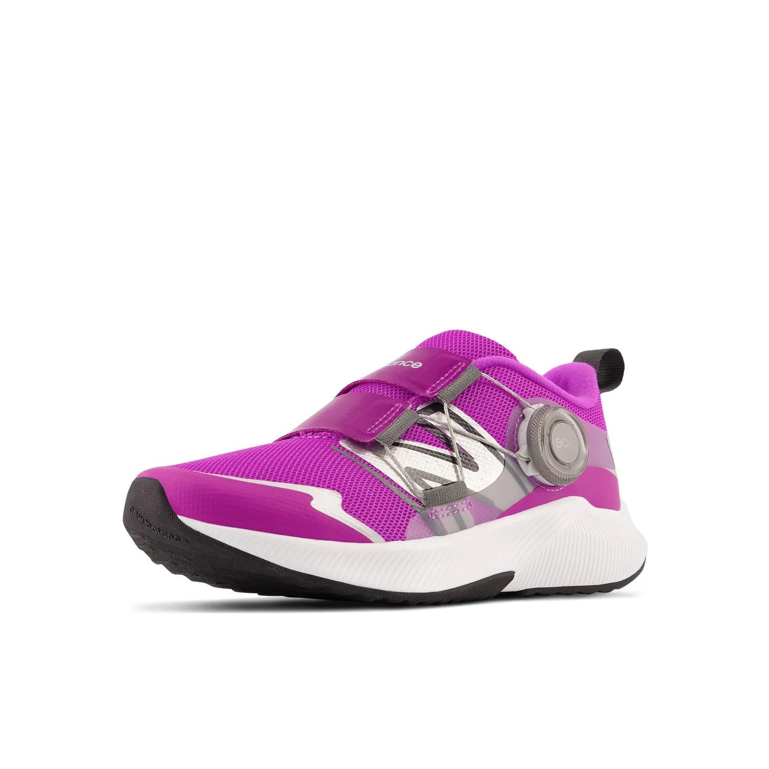 Little Kid's New Balance DynaSoft Reveal v4 BOA Color: Cosmic Rose with Purple Punch and Silver Metallic