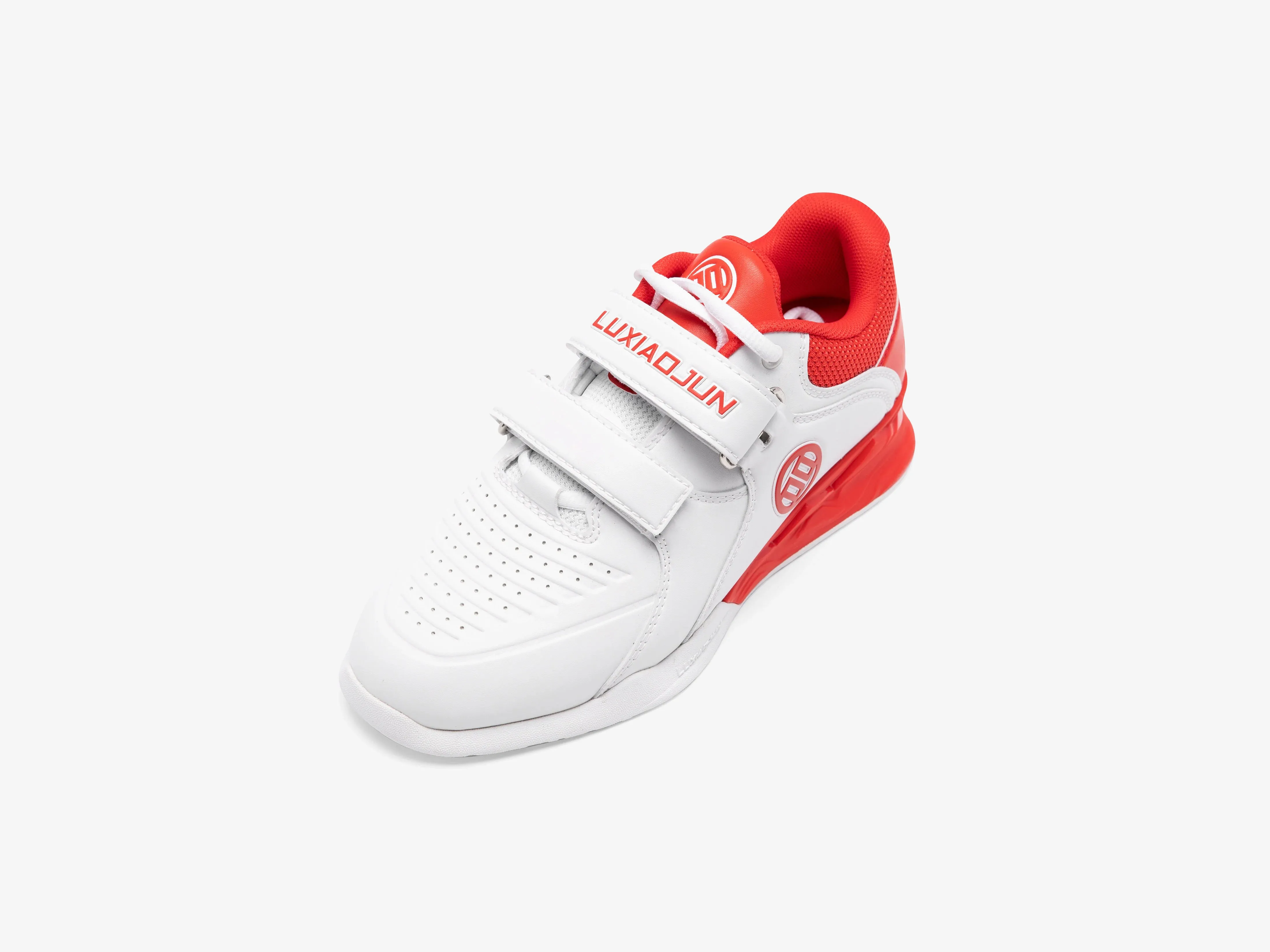 LUXIAOJUN PowerPro I Weightlifting Shoes (Red and White)