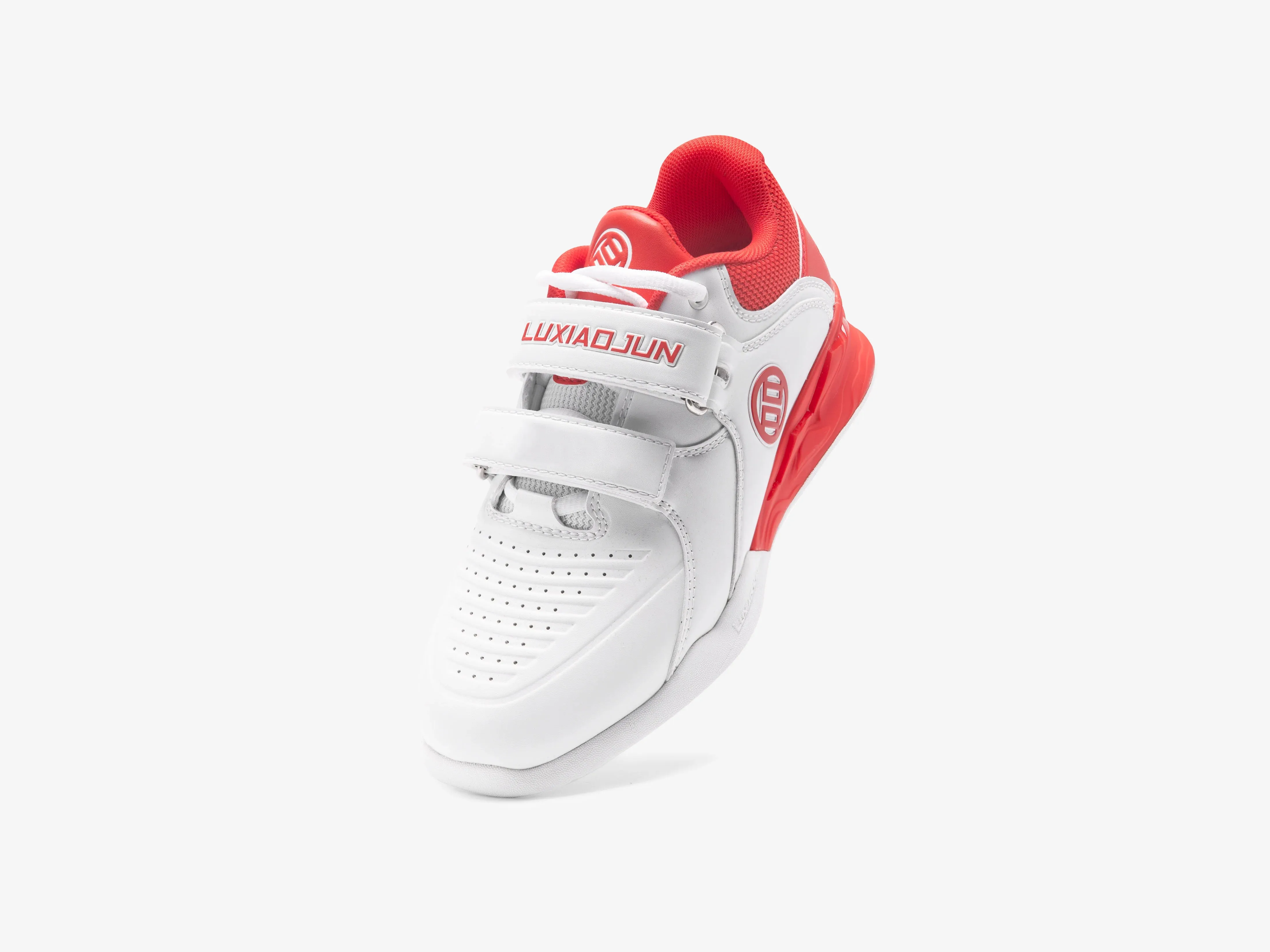 LUXIAOJUN PowerPro I Weightlifting Shoes (Red and White)