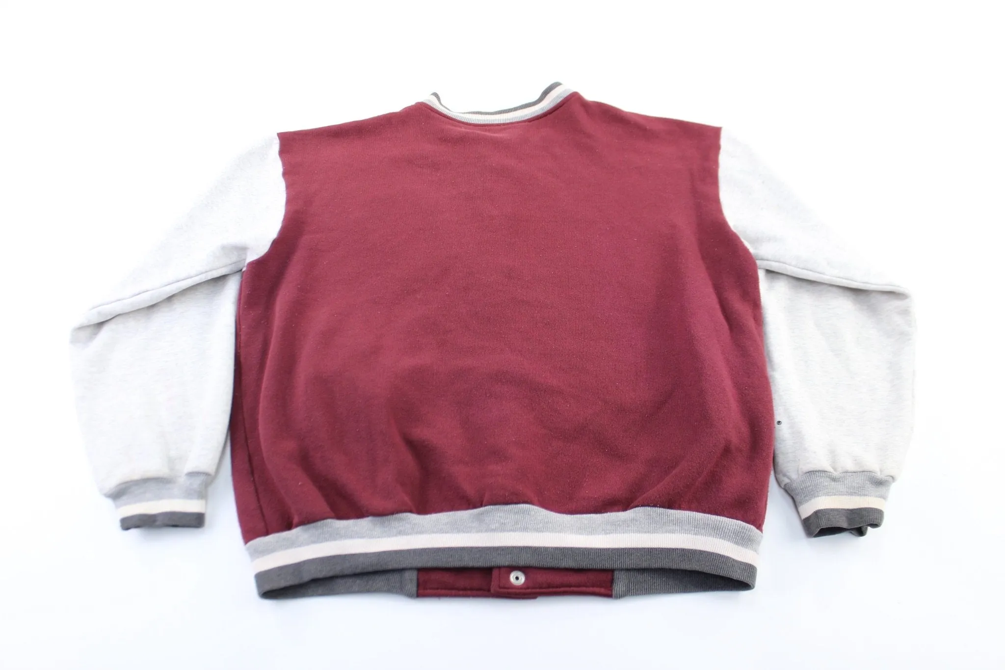 Majestic Washington Redskins Burgundy & Grey Varsity Jacket