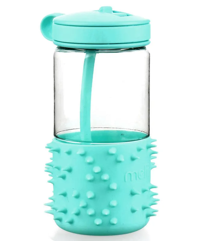 melii Fidget Friendly Water Bottle for Kids 17 oz - Sensory Exploration with Soft Silicone Spikes - Leak Proof, BPA Free, Durable Tritan Construction - Ideal for Home, Lunch Box