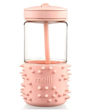 melii Fidget Friendly Water Bottle for Kids 17 oz - Sensory Exploration with Soft Silicone Spikes - Leak Proof, BPA Free, Durable Tritan Construction - Ideal for Home, Lunch Box