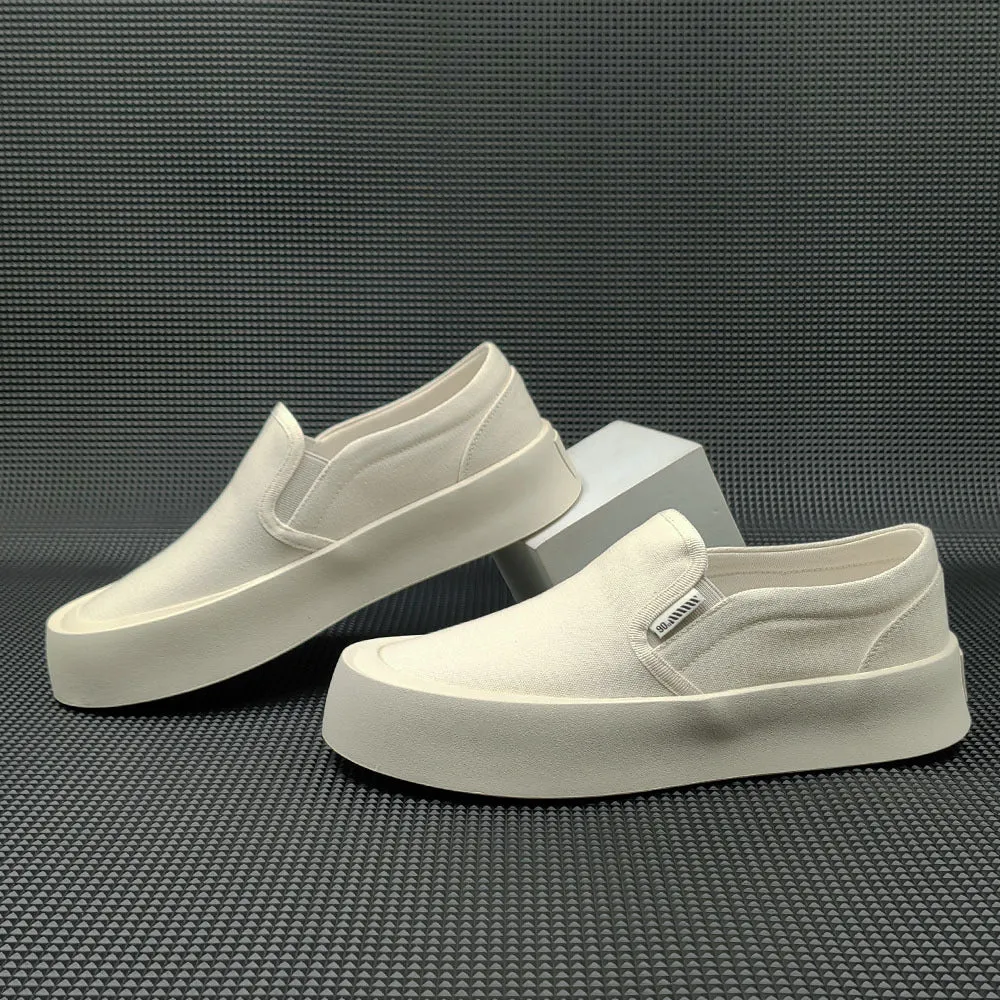 Men Minimalist Canvas Flat Casual Loafers