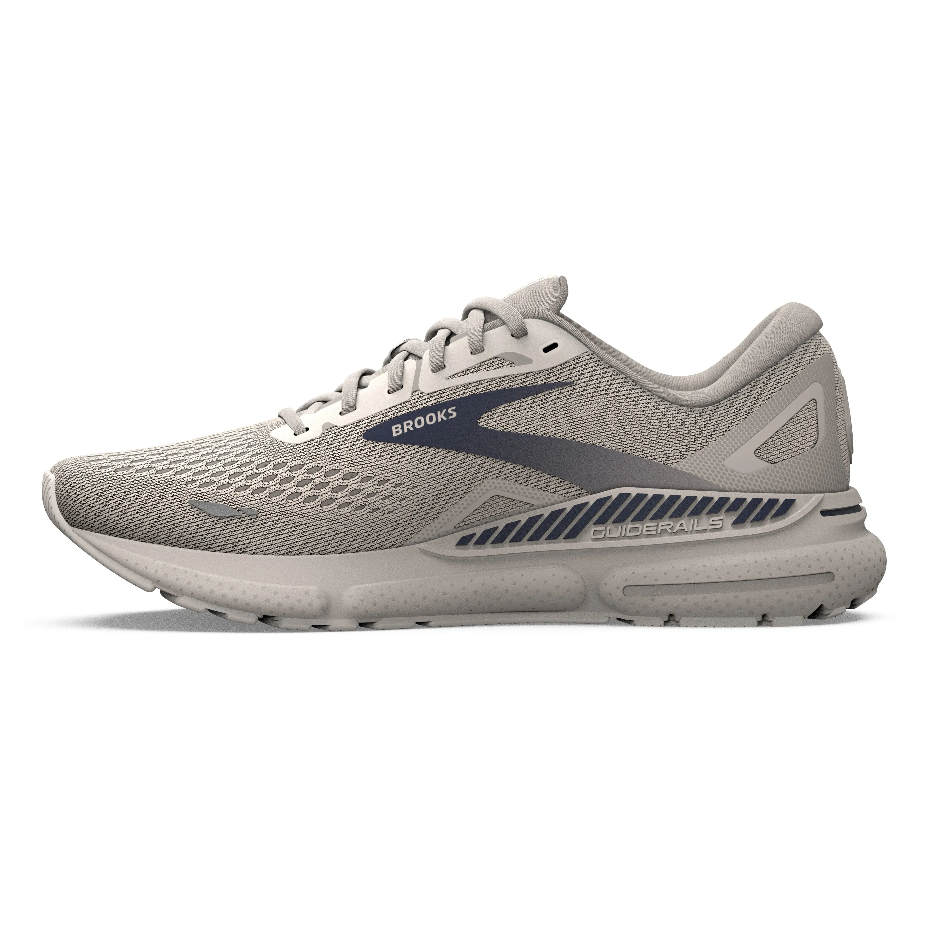 Men's Brooks Adrenaline GTS 23 1103911D248 Color: Crystal Grey/ Surf the Web/ Grey