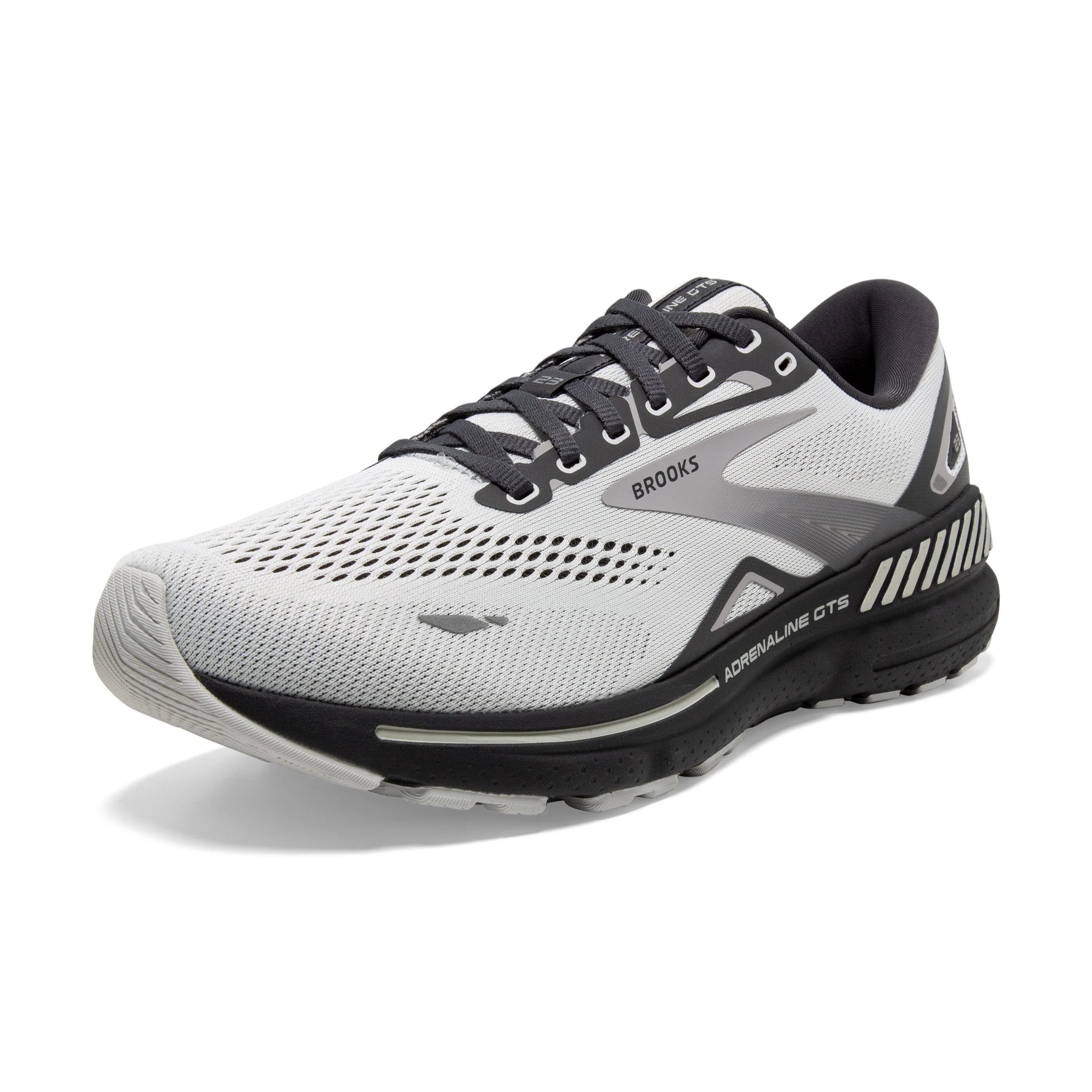 Men's Brooks Adrenaline GTS 23 Color: Oyster/Ebony/Alloy (EXTRA WIDE WIDTH)