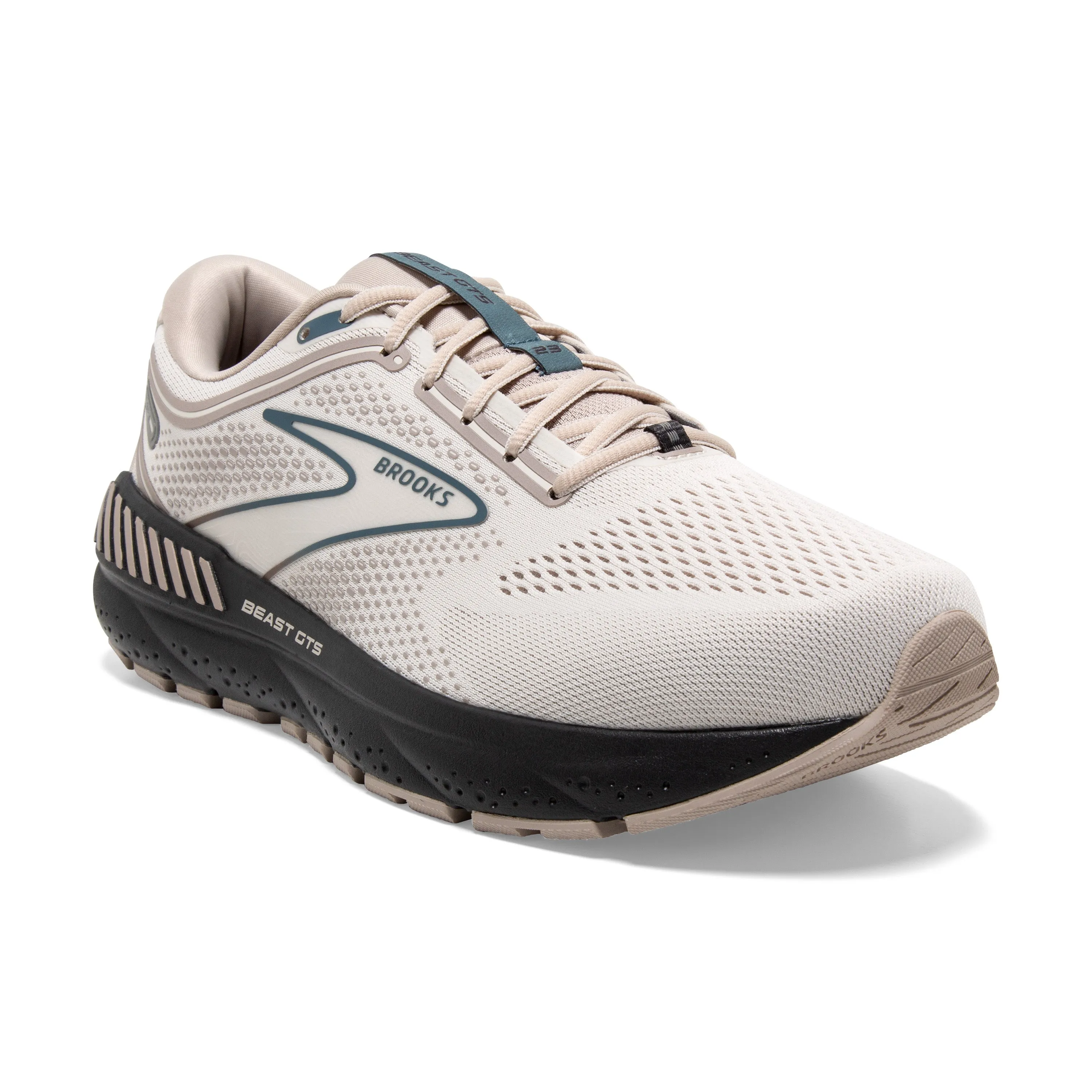 Men's Brooks Beast GTS 23 Color: Chateau Grey/ White / Blue (EXTRA WIDE WIDTH)