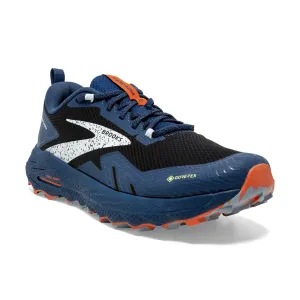 Men's Brooks Cascadia 17 GTX Color: Black/Blue/Firecracker