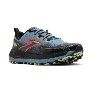 Men's Brooks Cascadia 18 Color: Citadel/Ebony/Lime