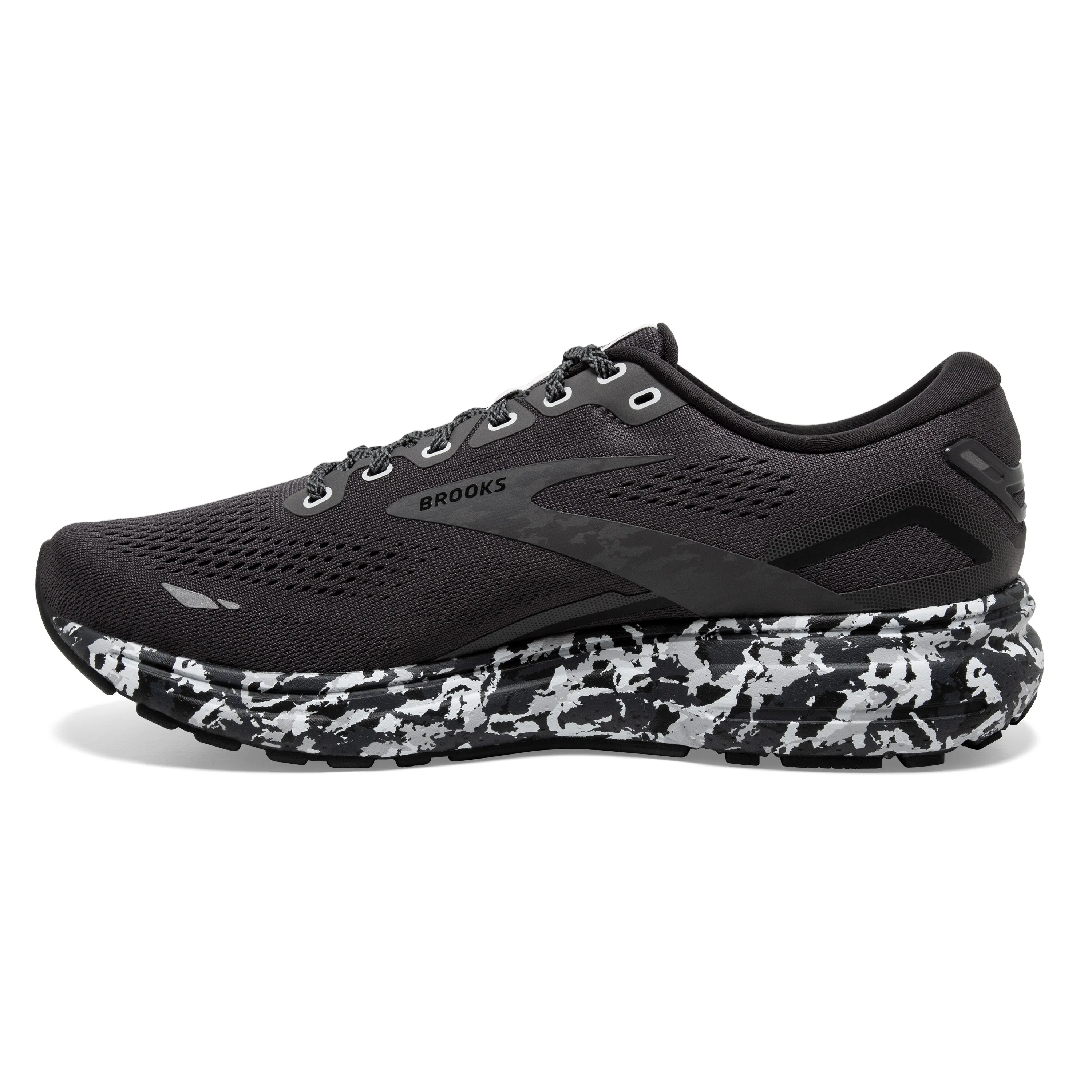 Men's Brooks Ghost 15 Color: Ebony / Black / Oyster