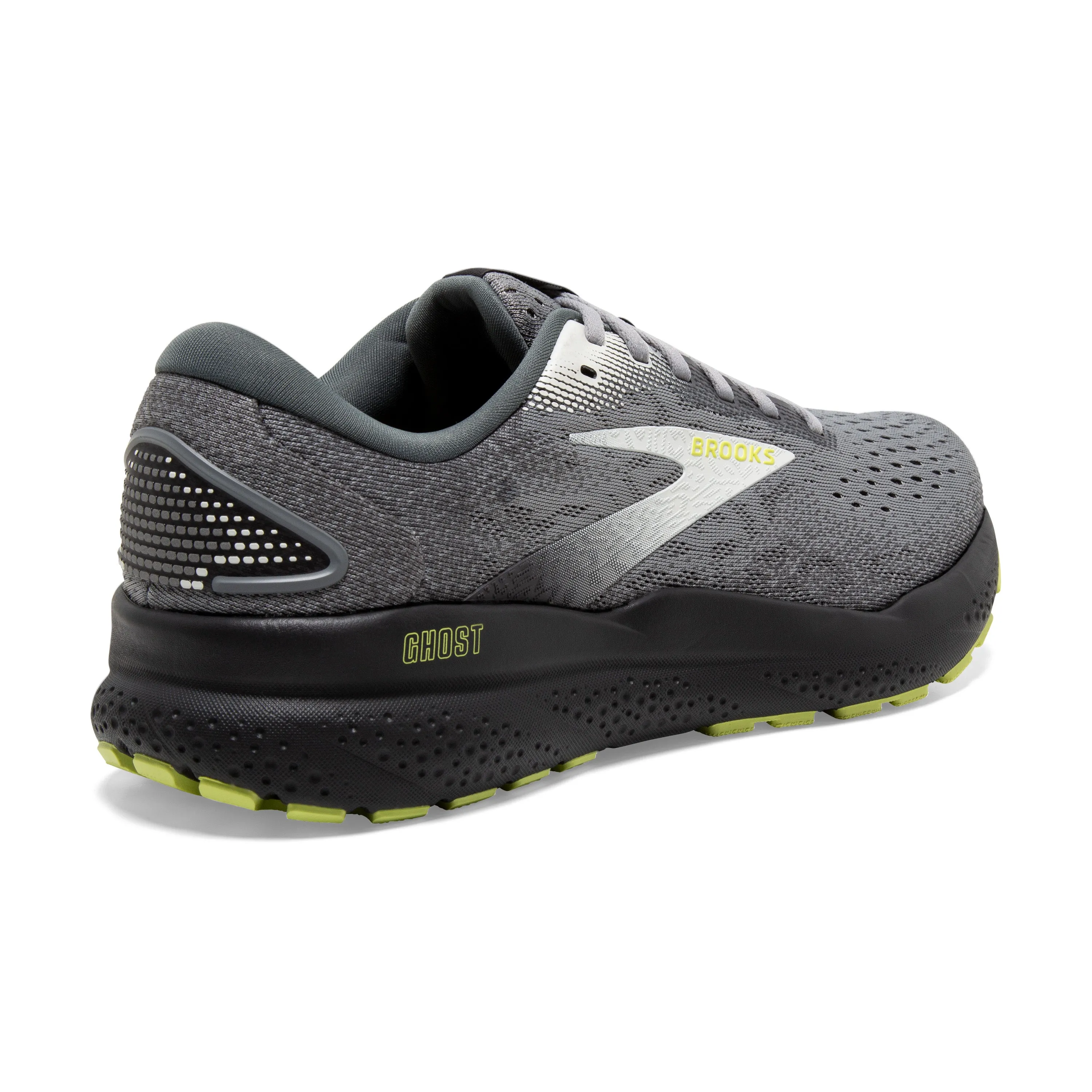 Men's Brooks Ghost 16 Color: Primer / Grey / Lime (EXTRA WIDE WIDTH)