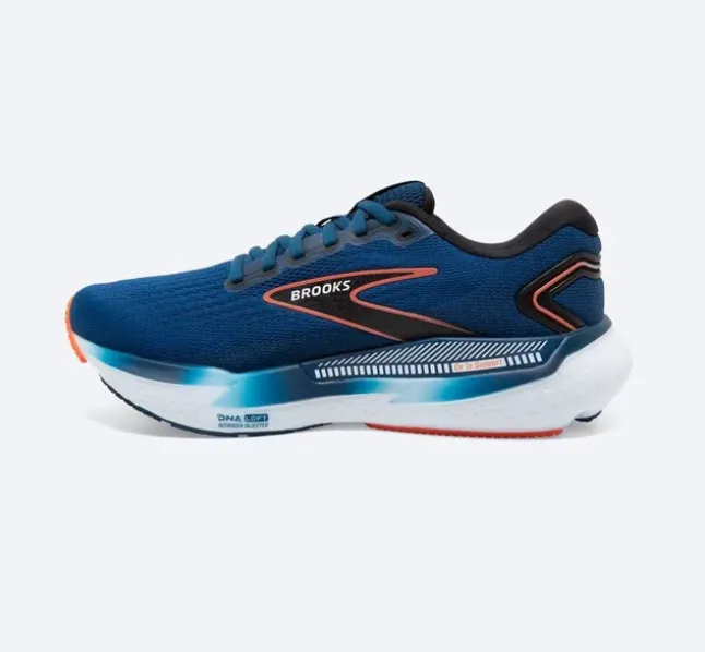 MEN'S BROOKS Glycerin GTS 21 1104201D474 COLOR - BLUE OPAL/BLACK/NASTURTIUM