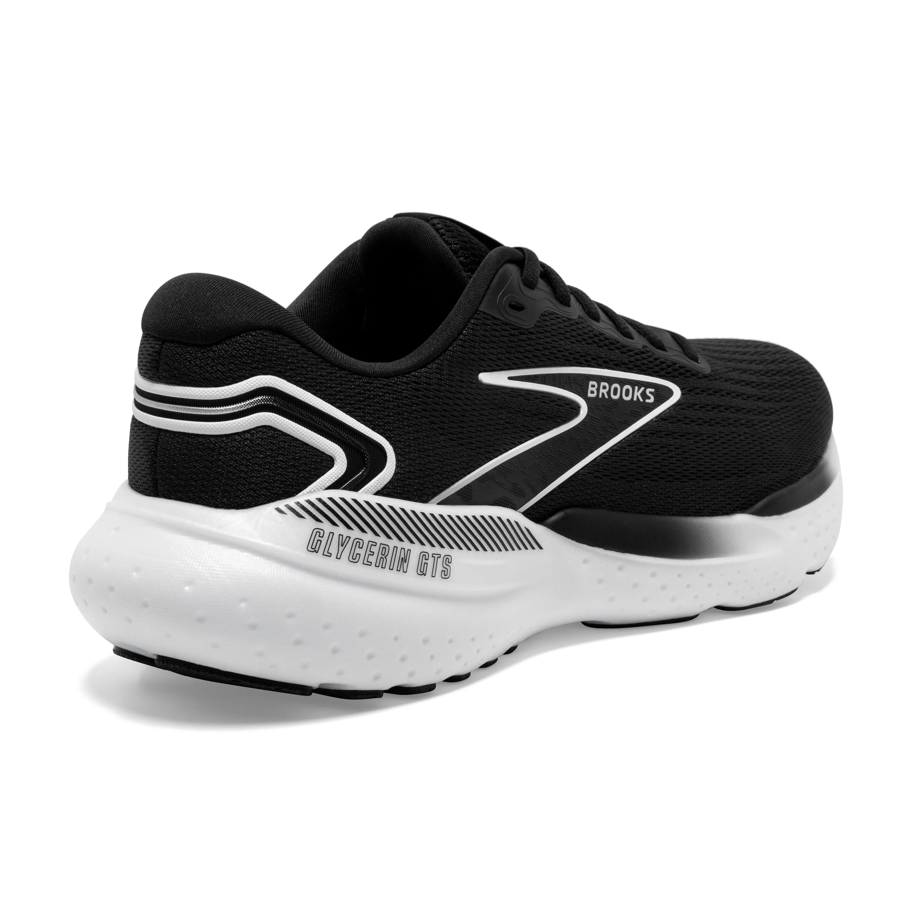 Men's Brooks Glycerin GTS 21 Color: Black/Grey/White