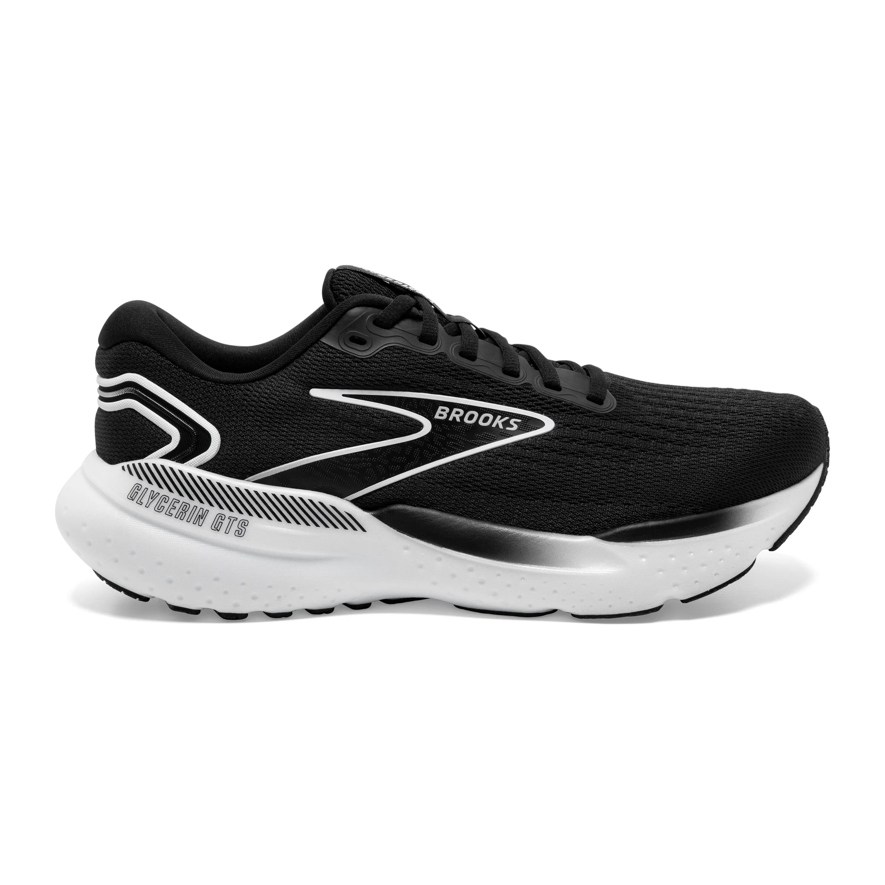 Men's Brooks Glycerin GTS 21 Color: Black/Grey/White