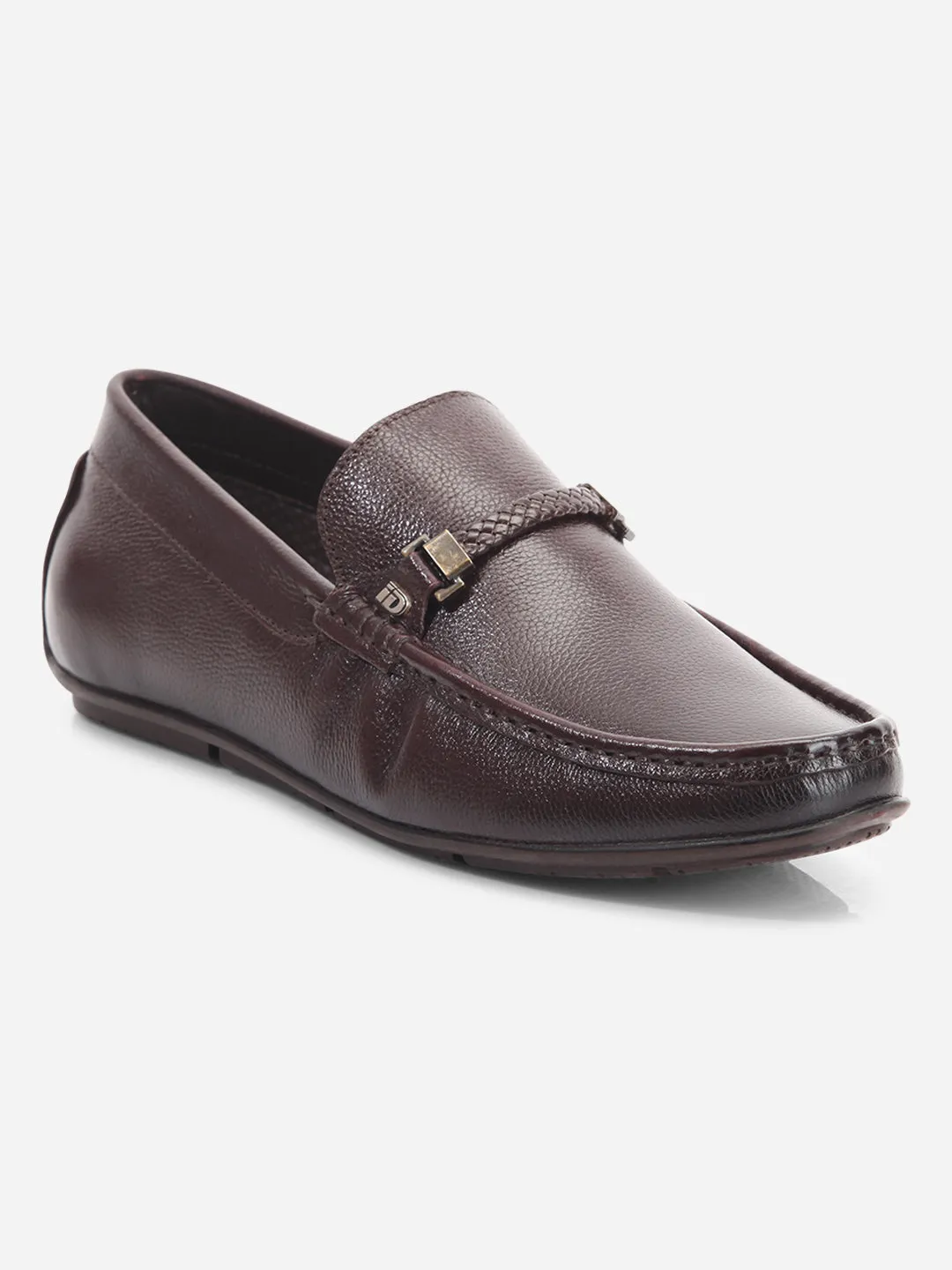 Men's Brown Moc Toe Casual Loafer (ID1161)